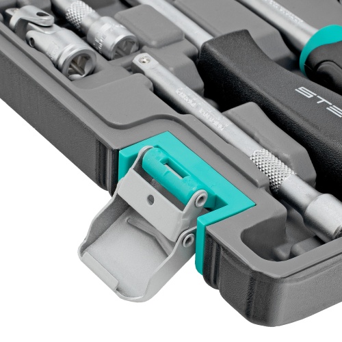 набор инструментов stels 57 предметов 1/4" фото 6