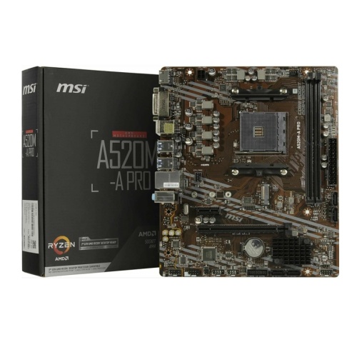 материнская плата msi pro a520m-a фото 2