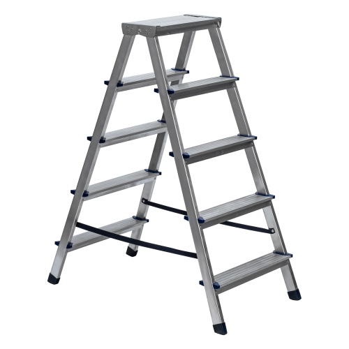 стремянка алюминиевая сибртех 5 ступеней двусторонняя 97925 фото 10