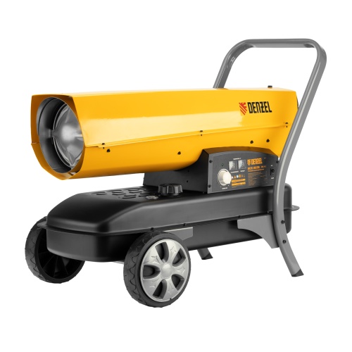 дизельная тепловая пушка denzel dhg-45i 45000вт 1000 м3/ч прямой нагрев, электронный термостат