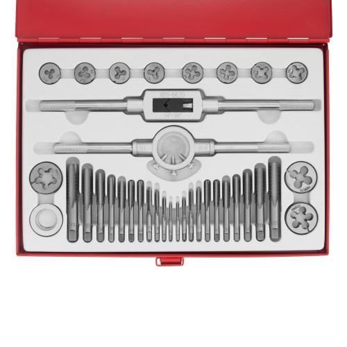 набор метчиков и плашек matrix м3-м16 36 предметов фото 9