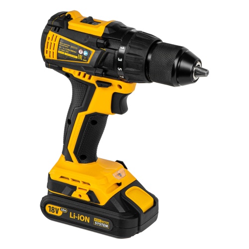 дрель-шуруповерт аккумуляторная denzel bldl-ib-18-02 18в 26121 фото 9