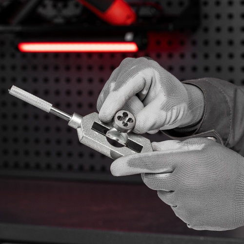 набор метчиков и плашек matrix м3-м12 31 предмет фото 3