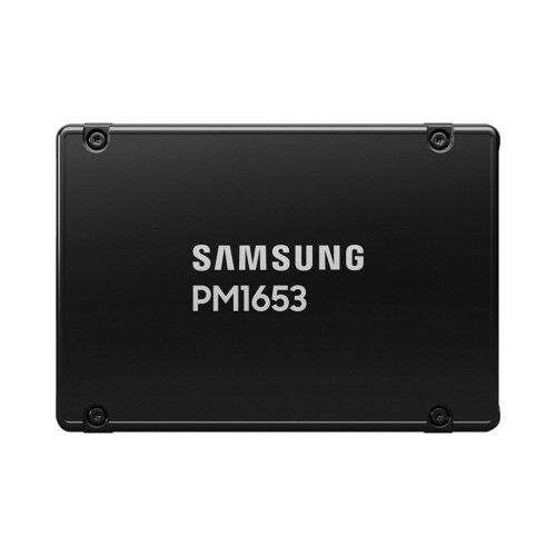 накопитель samsung ssd pm1653, 960gb, 2.5" sas 24gb/s, 3d tlc, r/w 4200/up 3800mb/s, iops (mzilg960hchq-00a07)