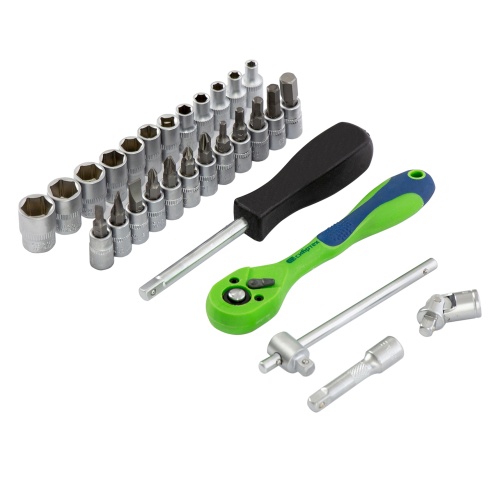 набор инструментов сибртех 29 предметов 1/4" фото 2