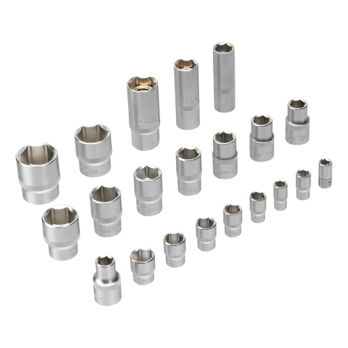 набор инструментов denzel 1/2", 1/4" crv s2 64 предмета пластиковый кейс фото 5