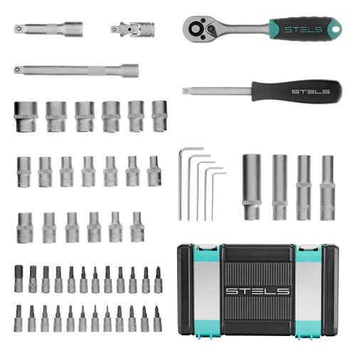 набор инструментов stels 57 предметов 1/4" фото 10