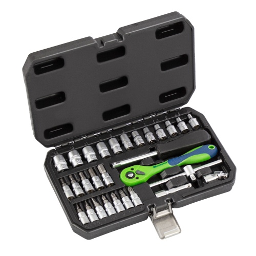 набор инструментов сибртех 29 предметов 1/4" фото 6