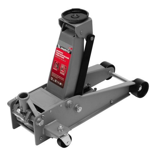 домкрат гидравлический подкатной matrix quick 3 т профессиональный фото 9