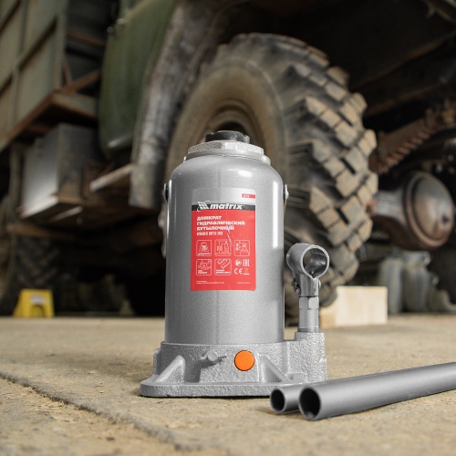 домкрат гидравлический бутылочный matrix 20 т 244-449 фото 7