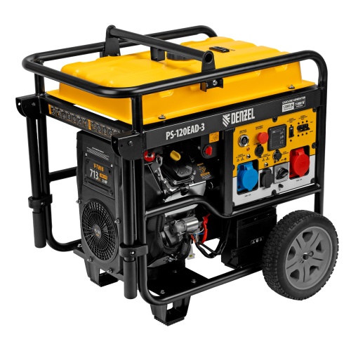 генератор бензиновый denzel ps-120ead-3 946984 12000 вт