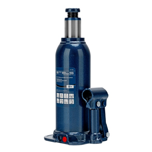 домкрат гидравлический бутылочный stels 8 т 222-447 фото 7