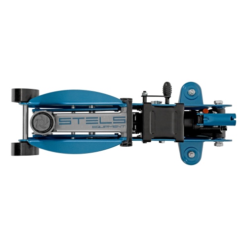 домкрат гидравлический подкатной  stels 2.5 т 140-385 мм в кейсе фото 2