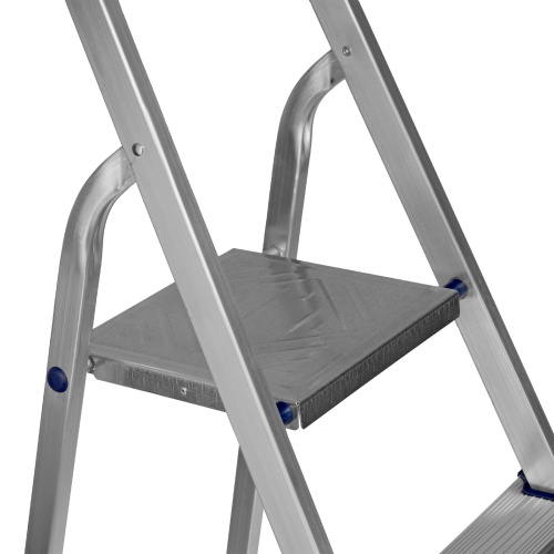 стремянка алюминиевая сибртех 9 ступеней 97719 с дугой безопасности фото 5