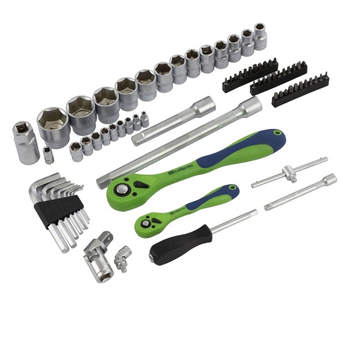 набор инструментов сибртех 13529 89 предметов 1/2", 1/4" в кейсе фото 3