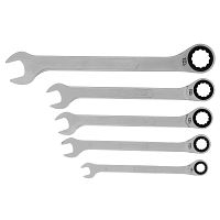 набор ключей комбинированных трещоточных gross 8-17 мм 5 шт