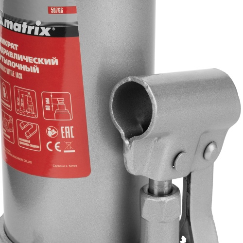 домкрат гидравлический бутылочный matrix 8 т 230-457 фото 6