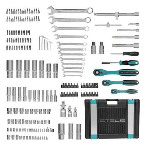 набор инструментов stels 216 предметов 1/4", 3/8", 1/2" 14115 фото 9
