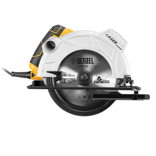 пила циркулярная denzel 27305 cs-210 мощностью 1800 вт 5000 об/мин фото 2