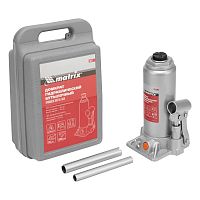 домкрат гидравлический бутылочный matrix 6 т 216-413