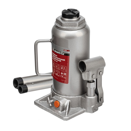 домкрат гидравлический бутылочный matrix 12 т 230-465