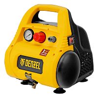 компрессор воздушный безмасляный denzel 58057 рс 1/6-180 мощностью 1100 вт