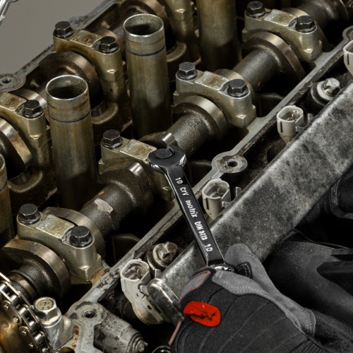 набор ключей комбинированных  matrix 6-32 мм 25 шт полированный хром фото 3