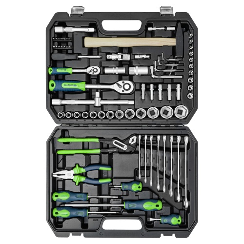 набор инструментов сибртех 76 предметов 1/2", 1/4" в кейсе 13394 фото 8