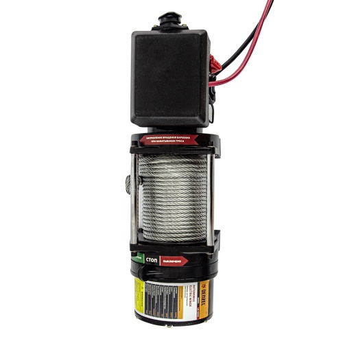 лебедка автомобильная электрическая denzel lb-2000 3200 вт фото 6