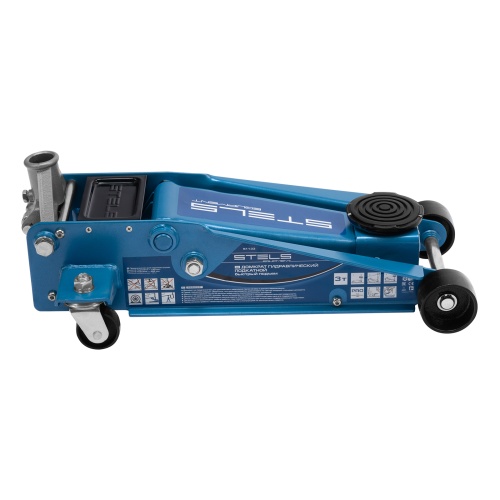 домкрат гидравлический подкатной stels 3 т 130-465 мм профессиональный фото 8