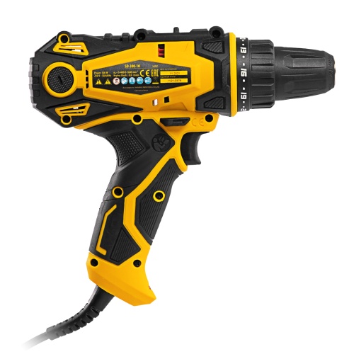 дрель-шуруповерт сетевая denzel sd-300-10 фото 9