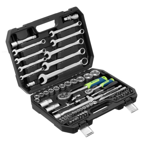 набор инструментов сибртех 82 предмета 1/2", 1/4" в кейсе фото 8