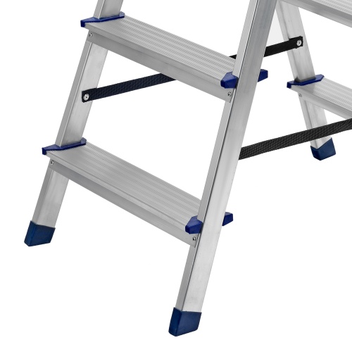 стремянка алюминиевая сибртех 4 ступени двусторонняя 97924 фото 5