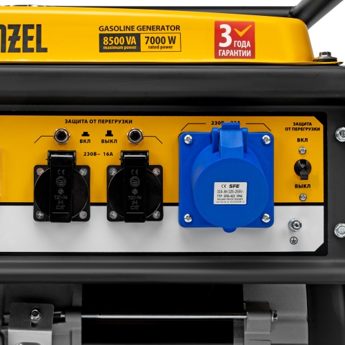 генератор бензиновый denzel ge 8900 94639 8500 вт фото 3