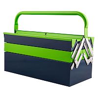 металлический ящик для инструмента сибртех 430 х 200 х 200 пять секций