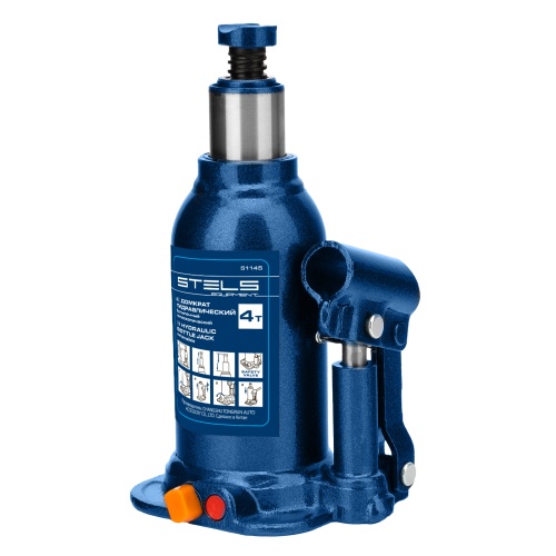 домкрат гидравлический бутылочный телескопический stels 4 т 170-420 фото 7