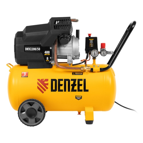компрессор воздушный denzel dkv2200/50 х-pro фото 6