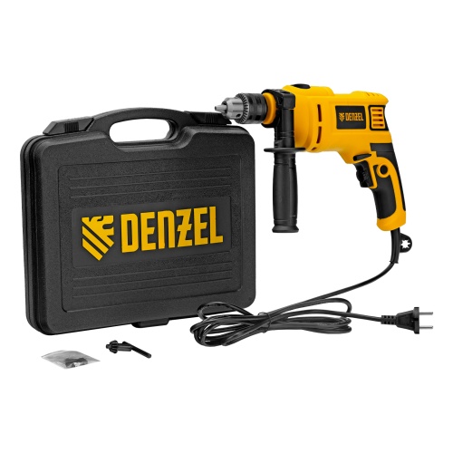 дрель ударная denzel id-750 750 вт