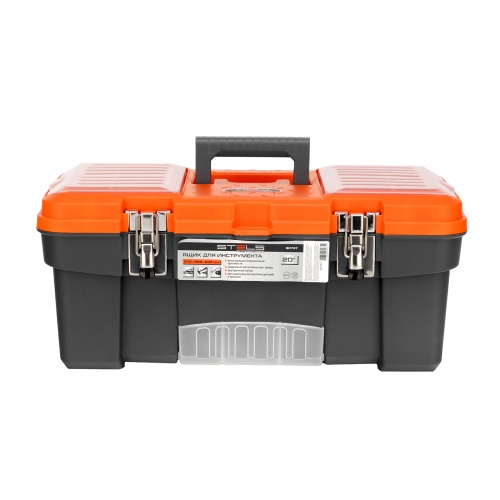 ящик для инструмента stels 20" с металлическими замками фото 9