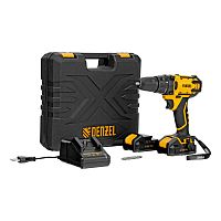 дрель-шуруповерт аккумуляторная denzel cdl-12-02bm 12в