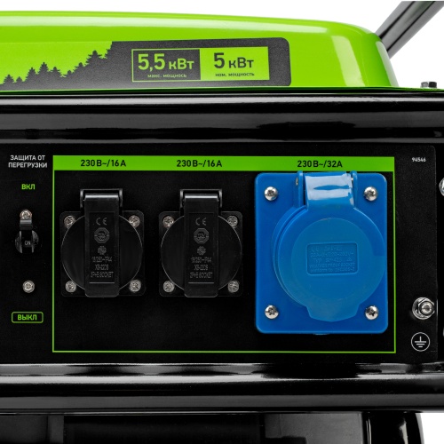 генератор бензиновый сибртех бс-6500 5500 вт фото 3