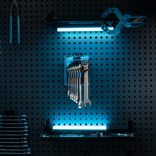 набор ключей комбинированных трещоточных gross 14859 8-19 мм 7 шт фото 2