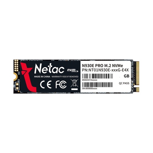 накопитель ssd netac 256gb n930e pro series m.2 2280 pci-e gen3.0x4, nvme, r/w 2040/1270mb/s, 3d nand, 150tbw (nt01n930e-256g-e4x)