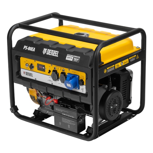 генератор бензиновый denzel ps 80 ea 946924 8000 вт фото 10