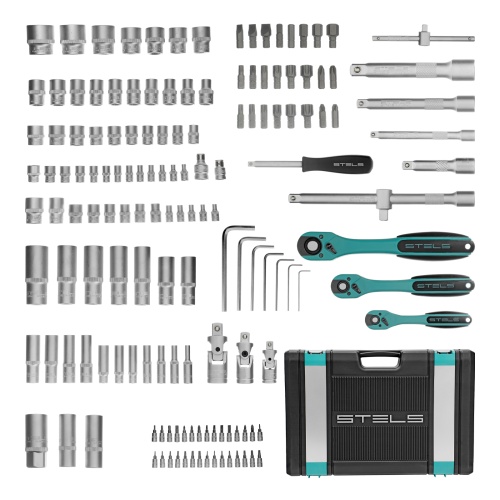 набор инструментов stels 151 предмет 1/4", 3/8", 1/2" 14114 фото 9