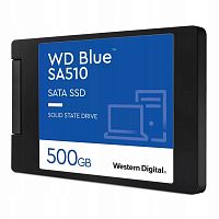 накопитель ssd western digital 500gb blue sa510 2.5", sata-iii, r/w 560/510mb/s, 200tbw (wds500g3b0a)