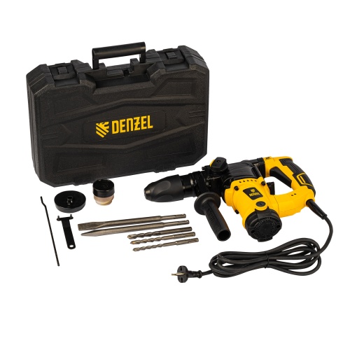 перфоратор электрический denzel rhv-1100-26 1100 вт 26610 фото 3
