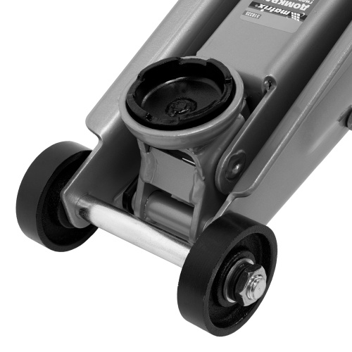 домкрат гидравлический подкатный matrix 3 т 130-410 мм фото 3