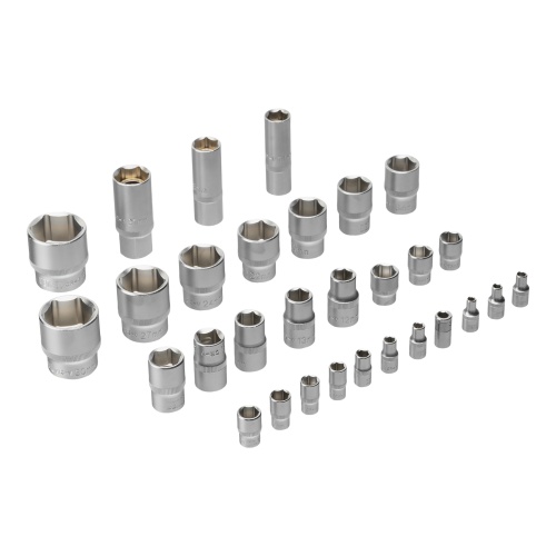 набор инструментов denzel 1/2" 1/4" crv s2 100 предметов пластиковый кейс фото 4