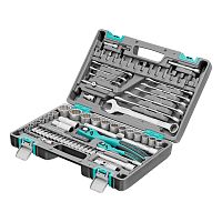 набор инструментов stels 82 предмета 1/2", 1/4", 12 гранные головки